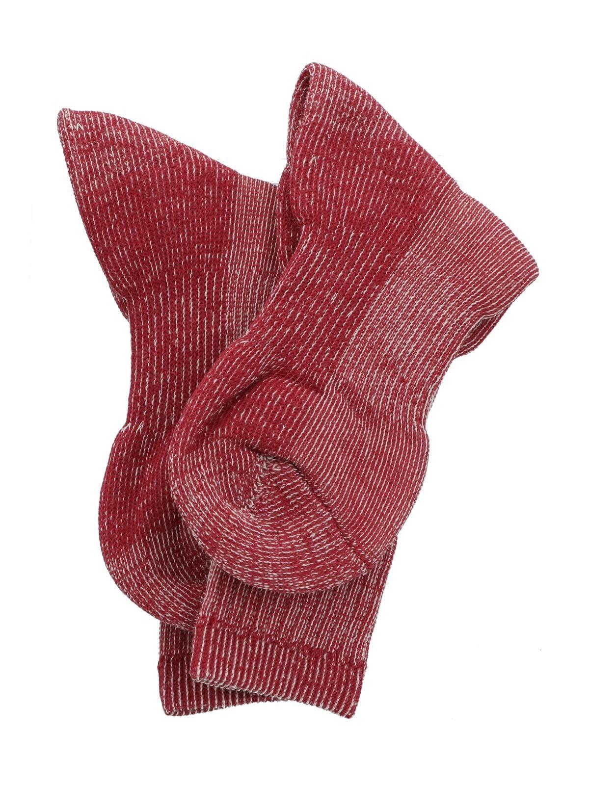 Calcetín Bambú Mujer Wl Heavy Tiss Rojo-2