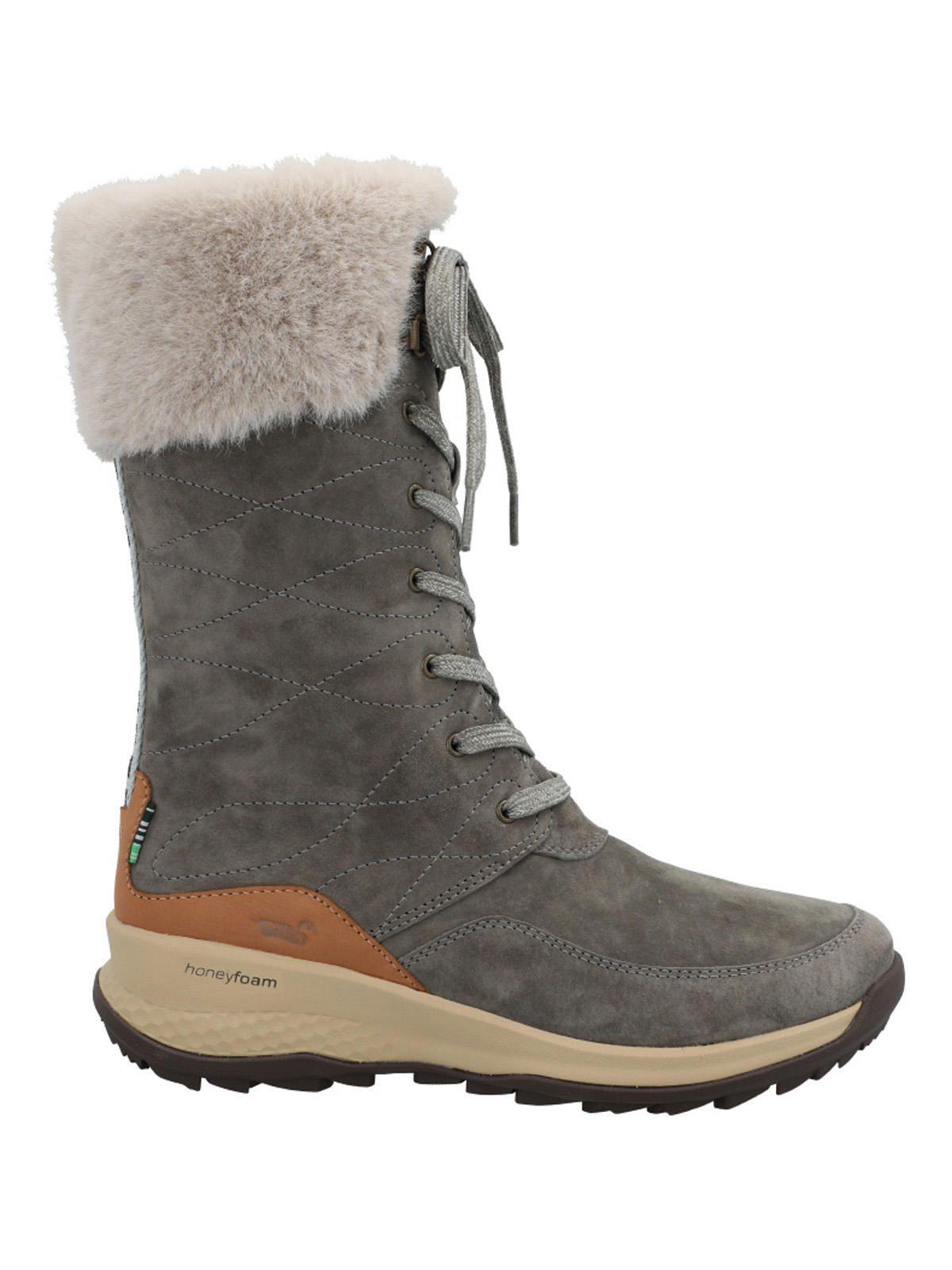 Bota Cuero Mujer Rinier Gris-0