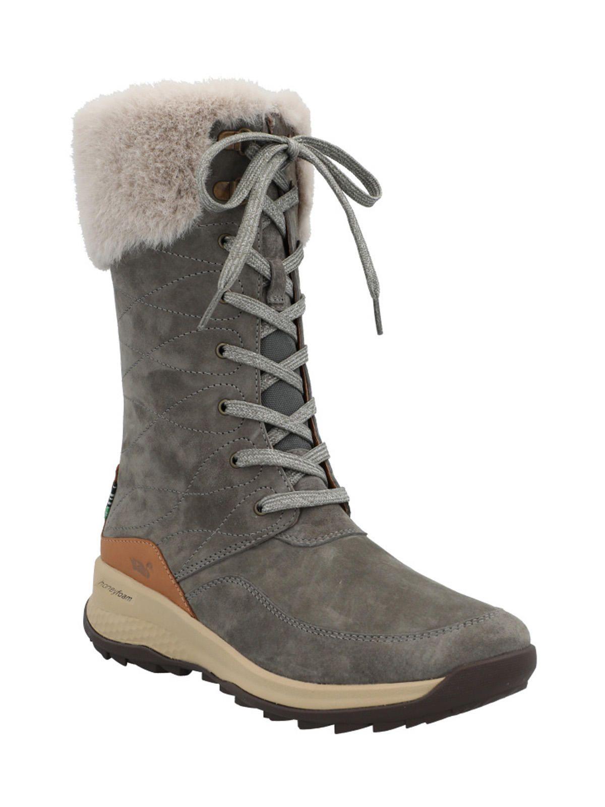 Bota Cuero Mujer Rinier Gris-1