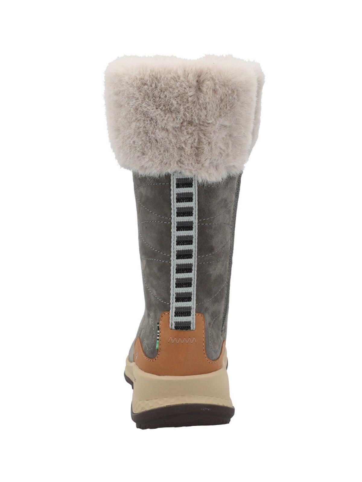 Bota Cuero Mujer Rinier Gris-6