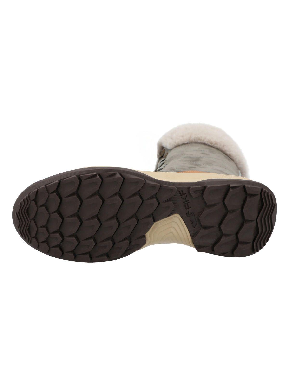 Bota Cuero Mujer Rinier Gris-7