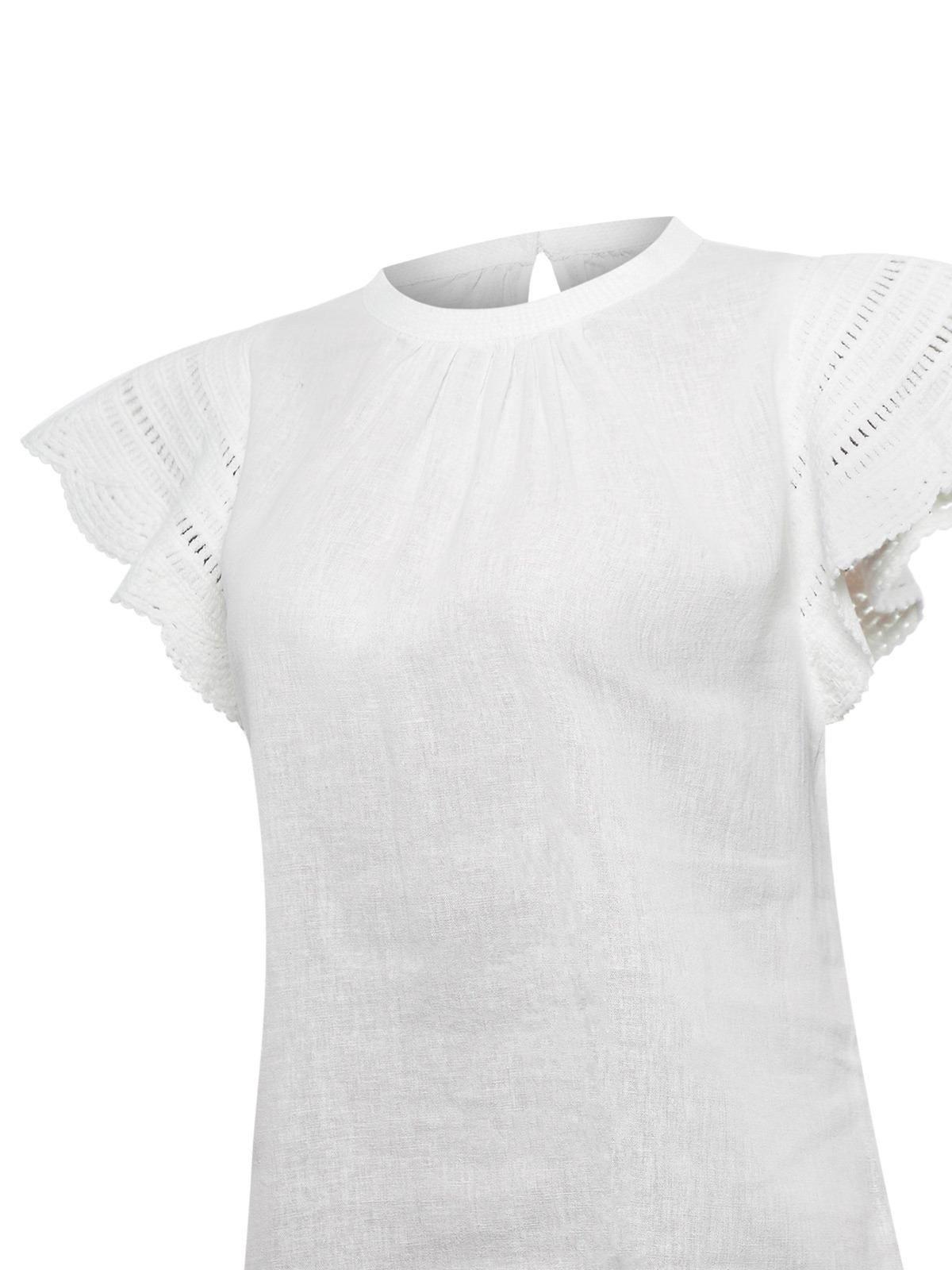 Blusa Algodón Orgánico Mujer Filka Blanco -3