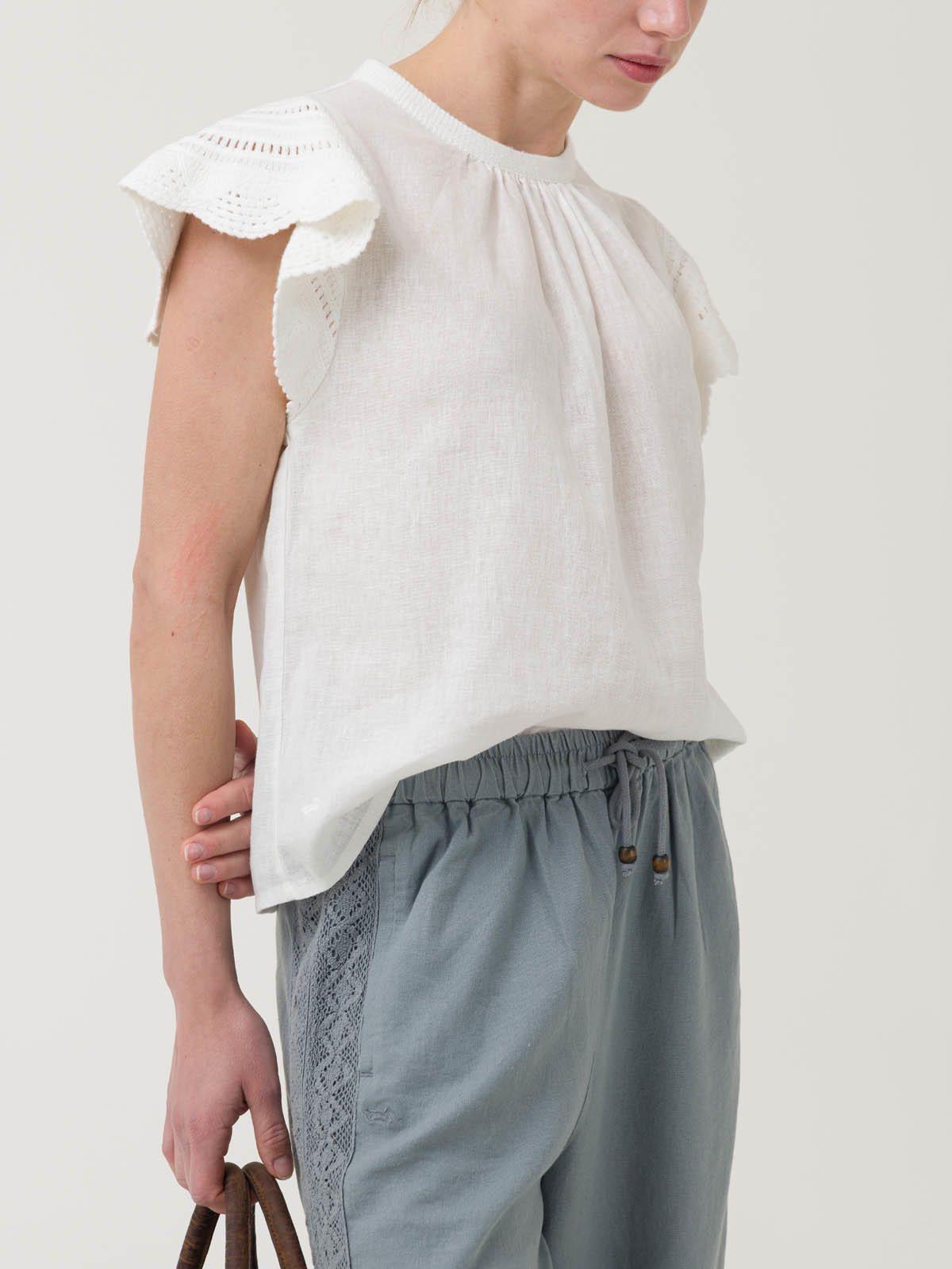 Blusa Algodón Orgánico Mujer Filka Blanco -5