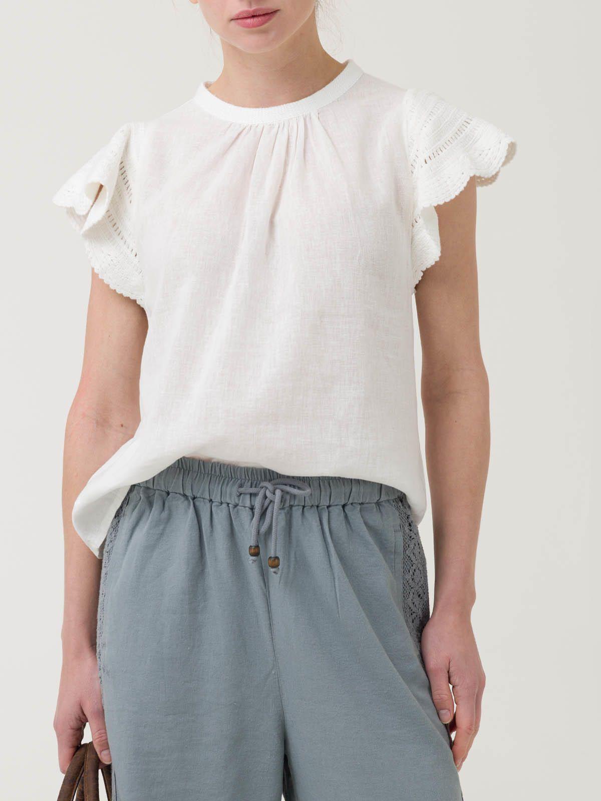 Blusa Algodón Orgánico Mujer Filka Blanco -4