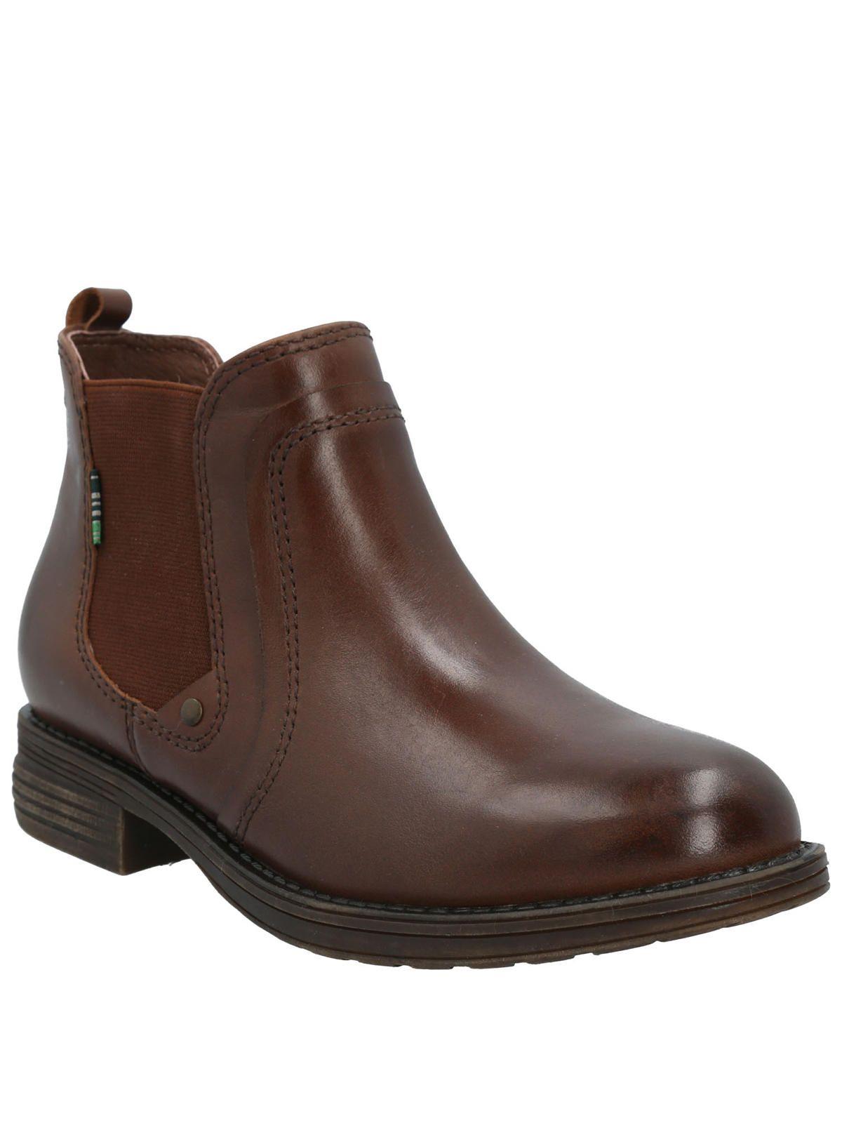 Botín Cuero Mujer Kielder Café-1