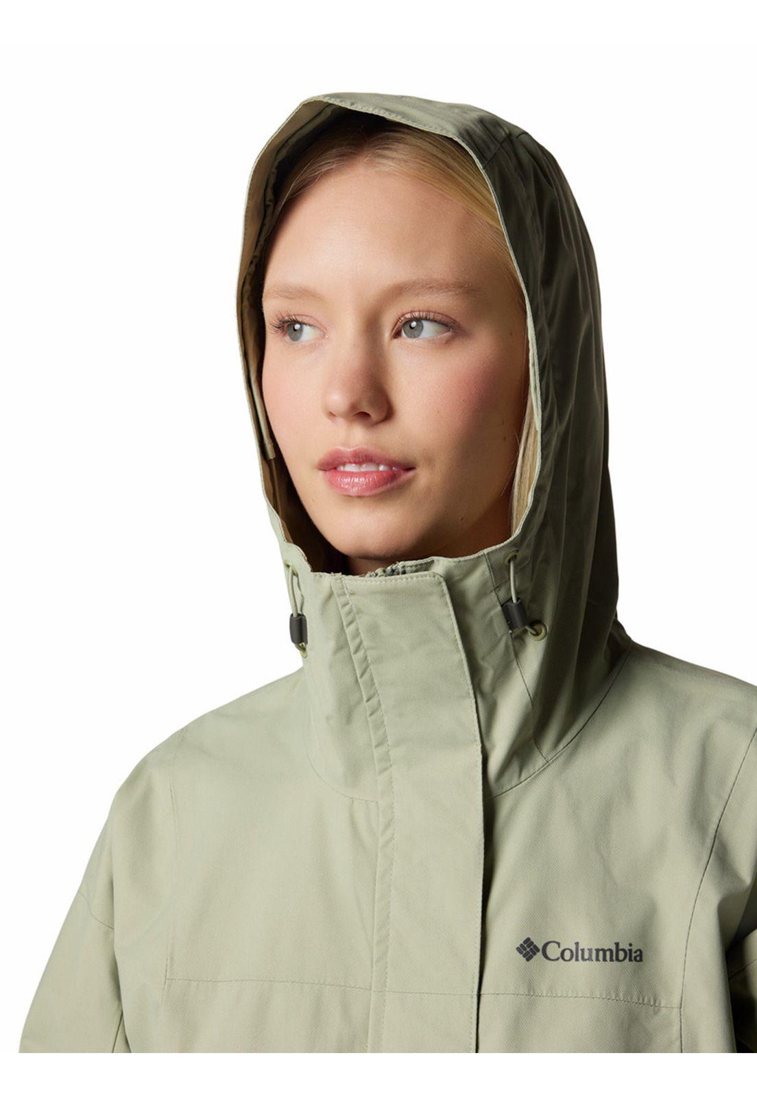 Cortaviento imperm Mujer Hikebound Ii Lg Beige-3