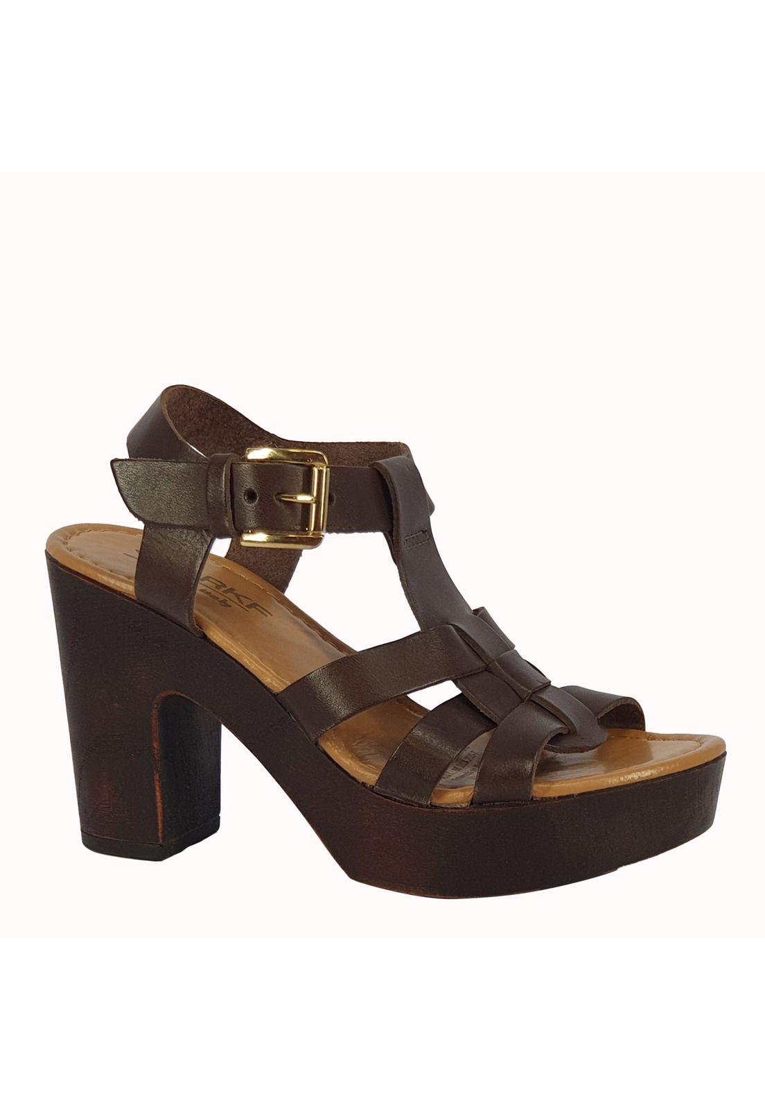 Sandalia Cuero Mujer Marina Café-0