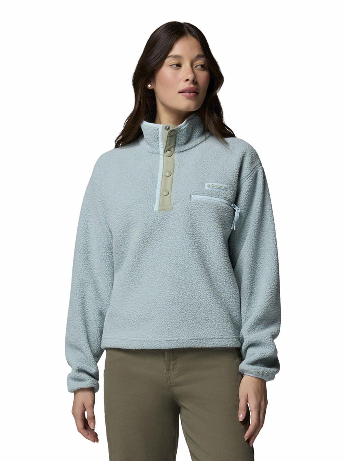 Polar Mujer Helvetia II Cropped Half Snap Azul-0