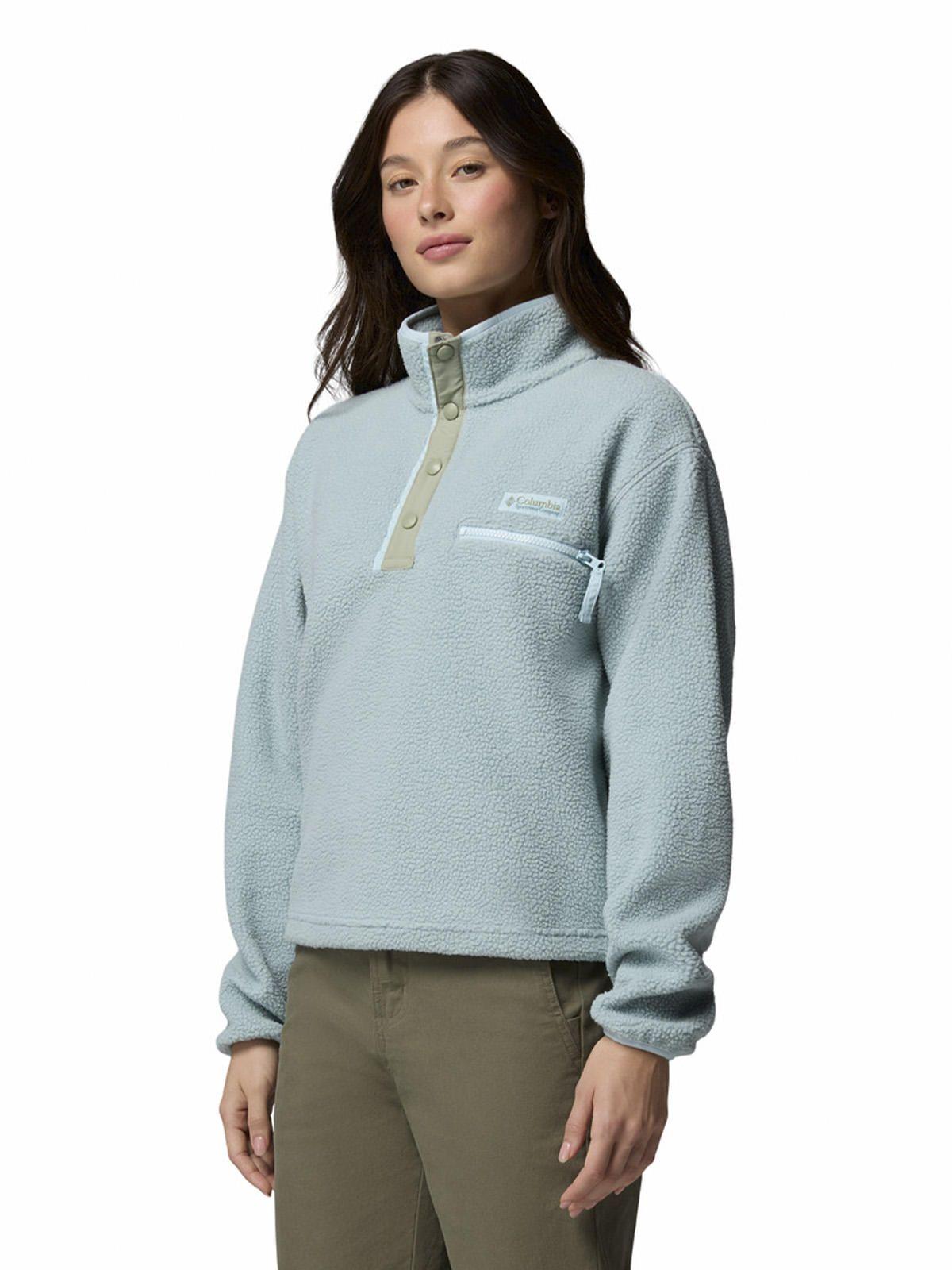 Polar Mujer Helvetia II Cropped Half Snap Azul-1