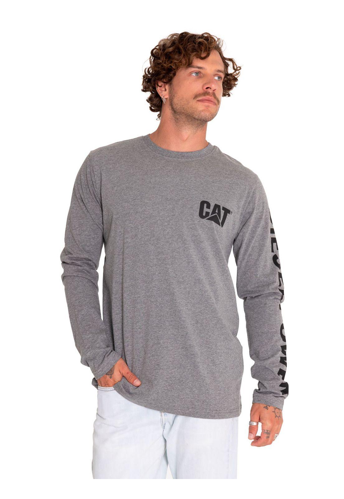 Polera Manga Larga Hombre Diesel Power Gris-0