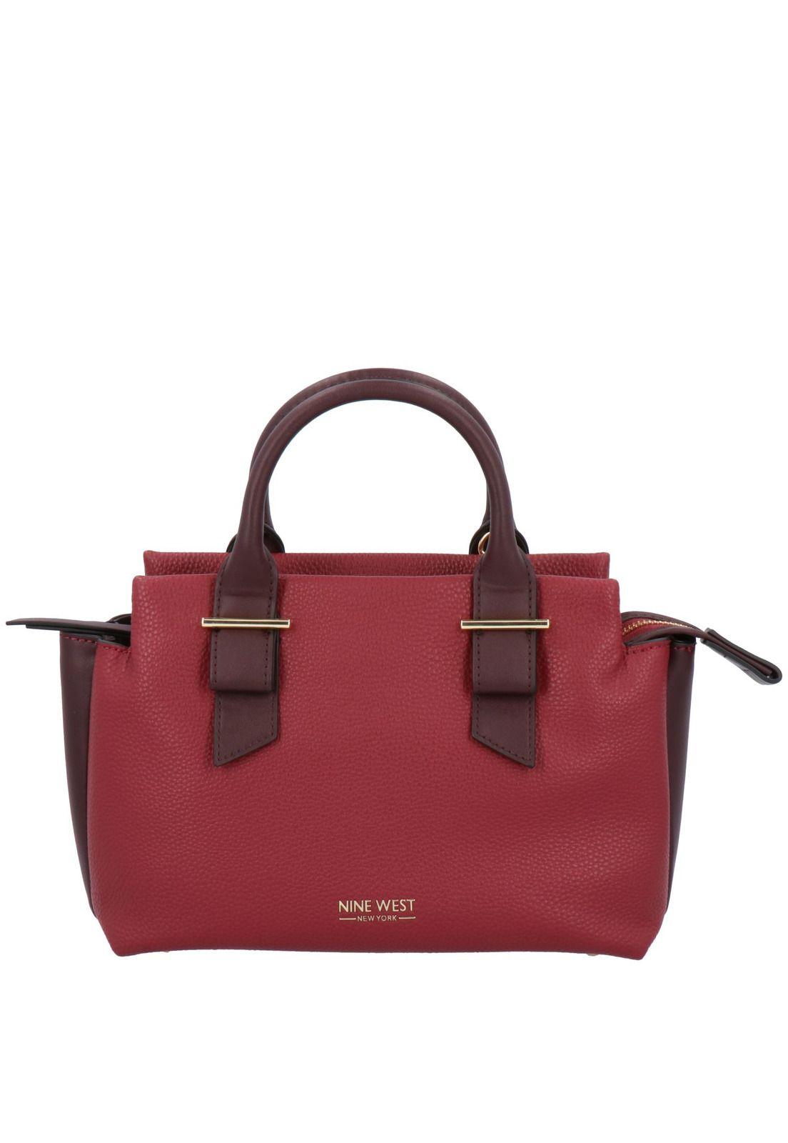 Cartera Piper Satchel Pequeño Burdeo-0