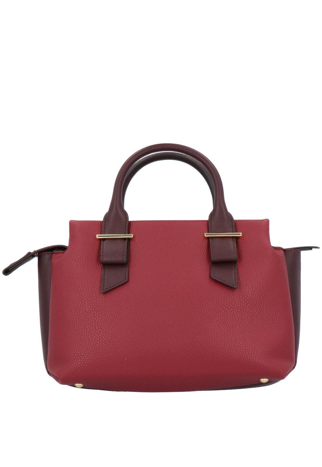 Cartera Piper Satchel Pequeño Burdeo-2