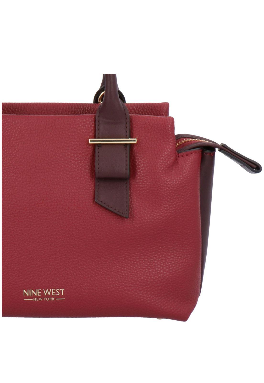 Cartera Piper Satchel Pequeño Burdeo-3