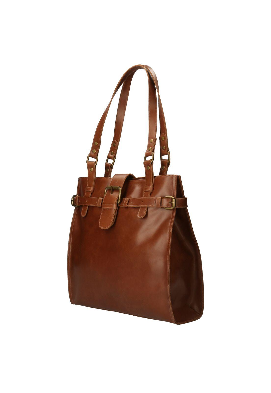 Cartera Cuero Mujer Nevillee Bag Café-1