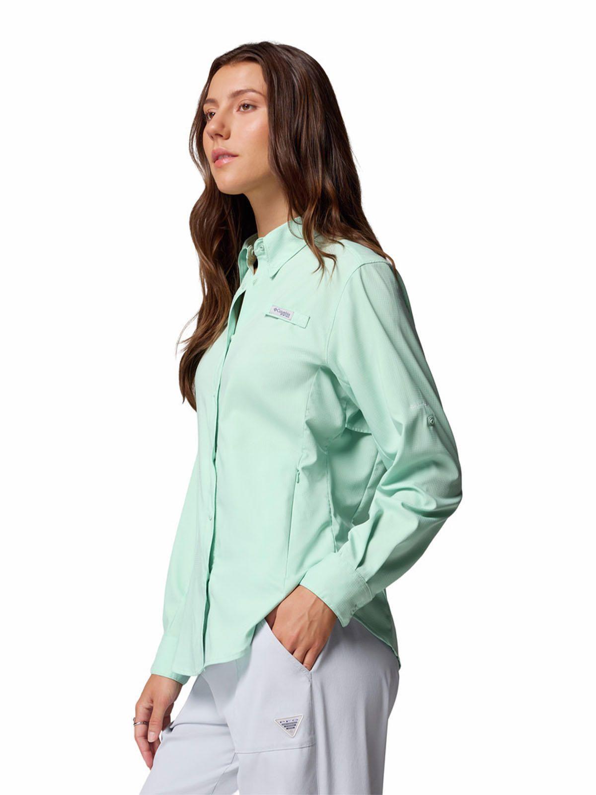 Blusa Manga Larga Mujer Tamiami II Celeste-1