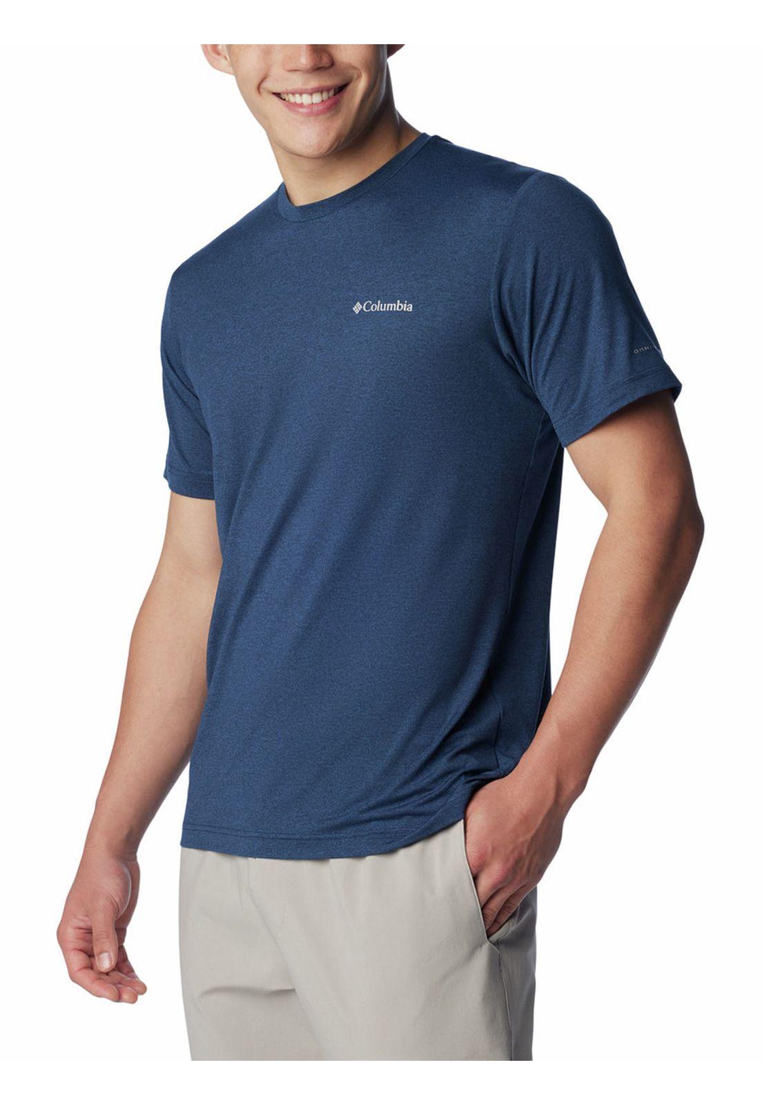 Polera Hombre Tech Trail Crew Neck Azul-4