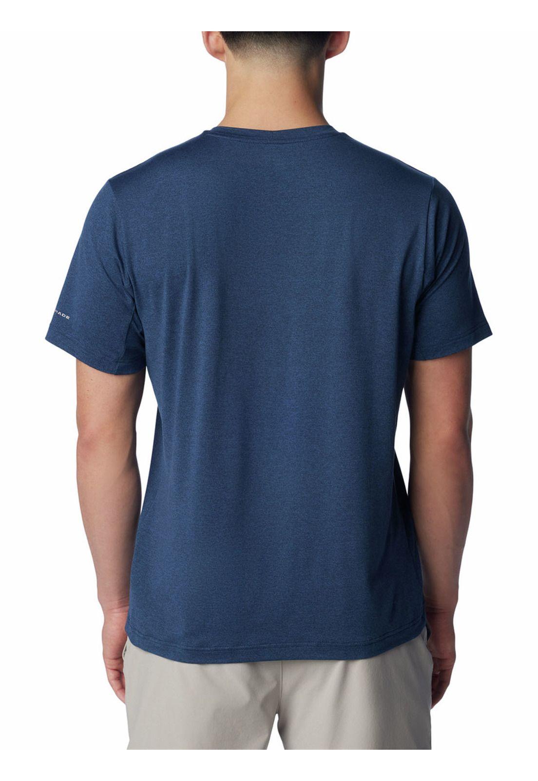 Polera Hombre Tech Trail Crew Neck Azul-5