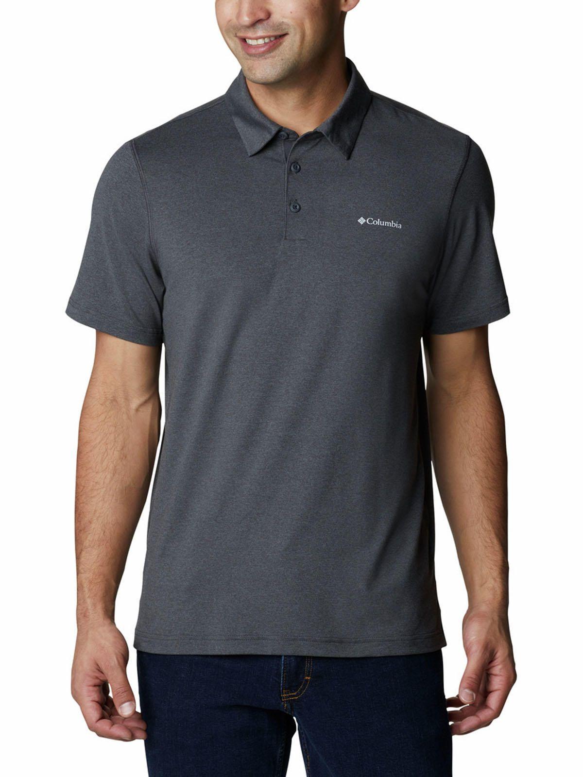 Polera Manga Corta Hombre Tech Trail Polo Gris-0