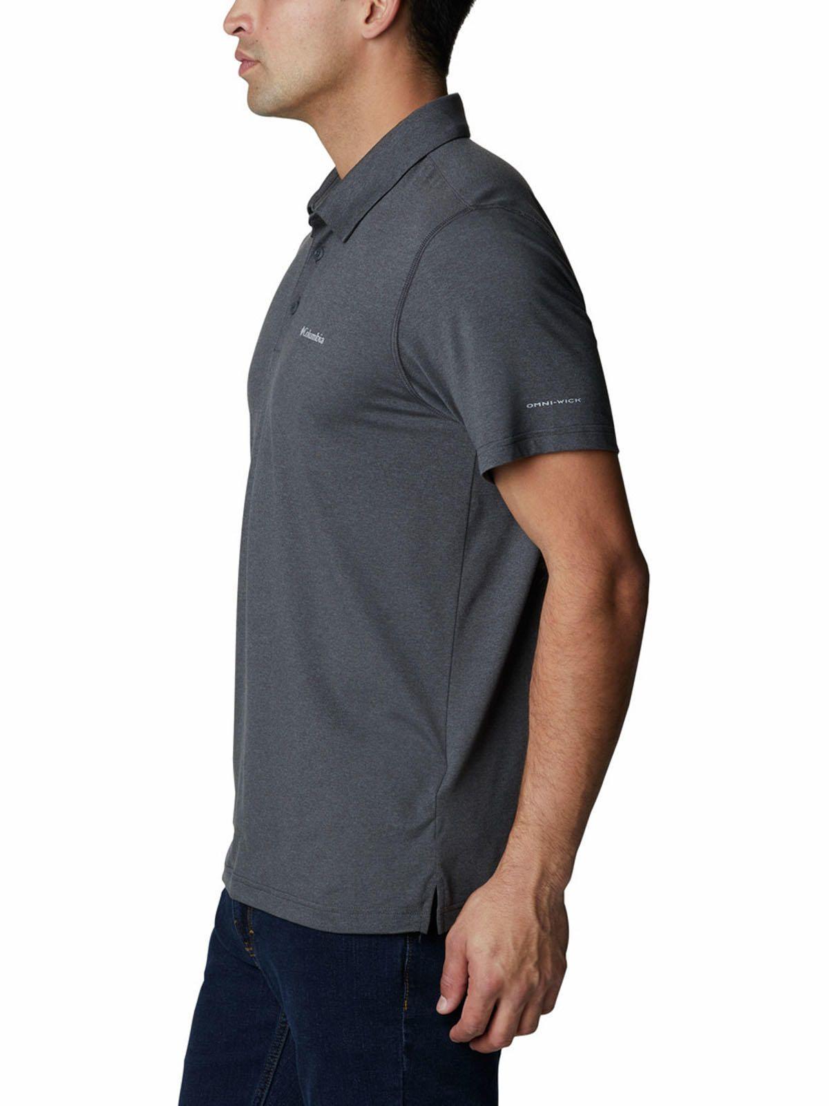 Polera Manga Corta Hombre Tech Trail Polo Gris-1