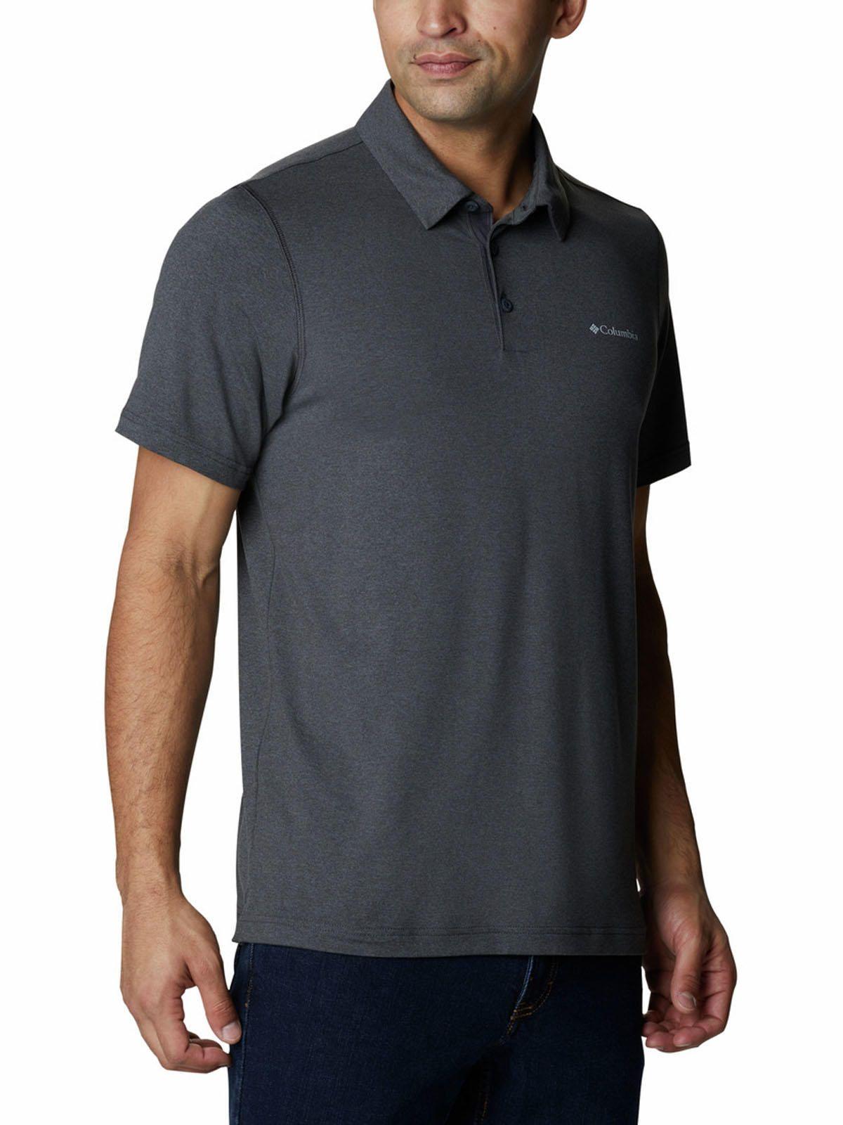 Polera Manga Corta Hombre Tech Trail Polo Gris-4