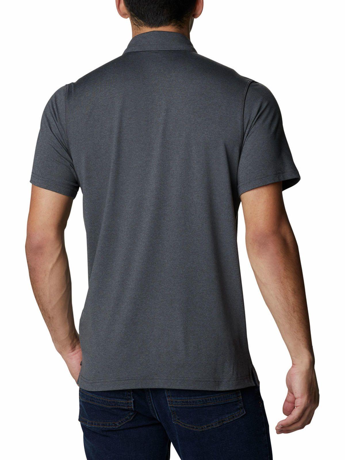 Polera Manga Corta Hombre Tech Trail Polo Gris-5