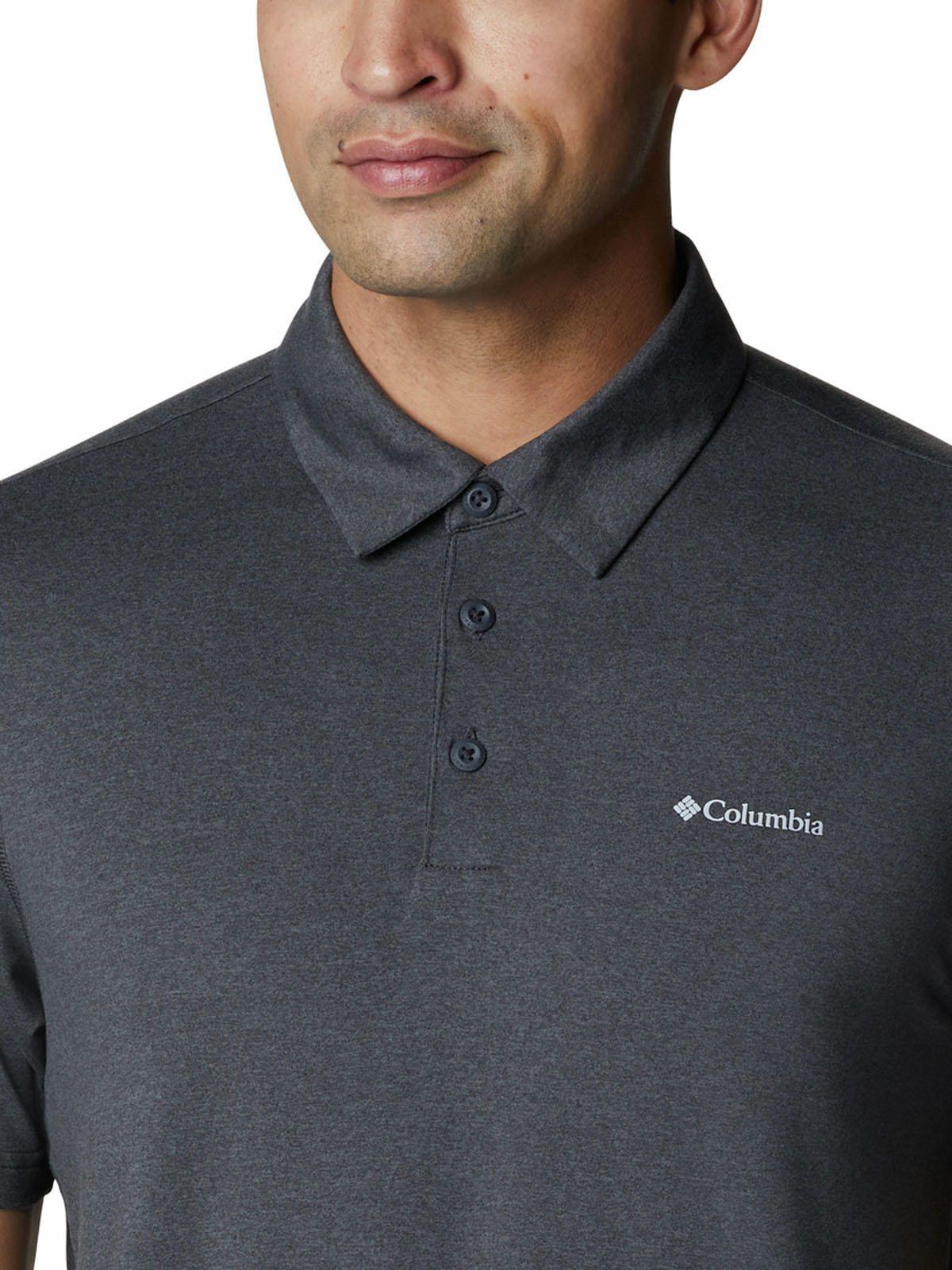 Polera Manga Corta Hombre Tech Trail Polo Gris-3