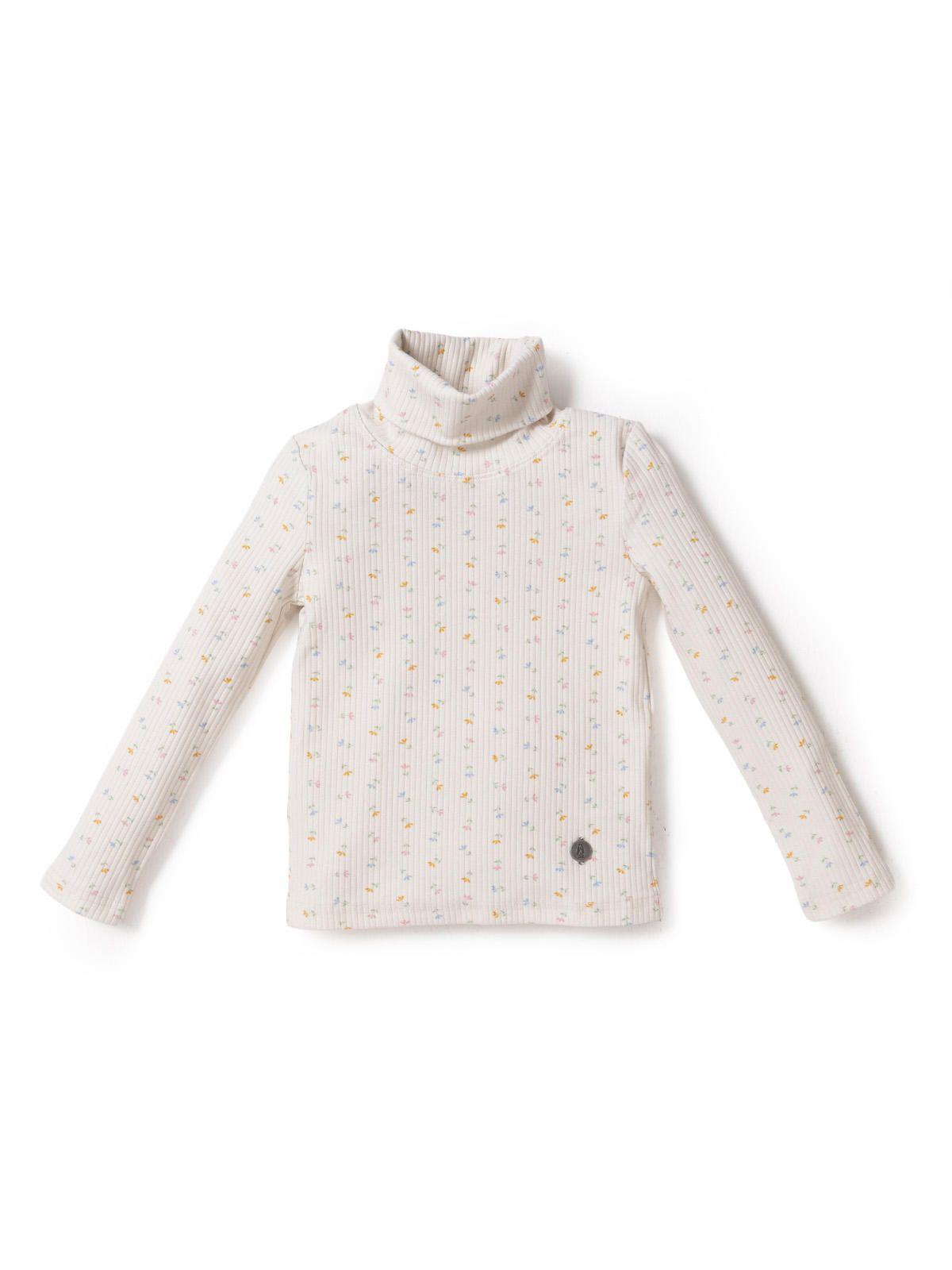 Polera Manga Larga Niña Aster Blanco-0