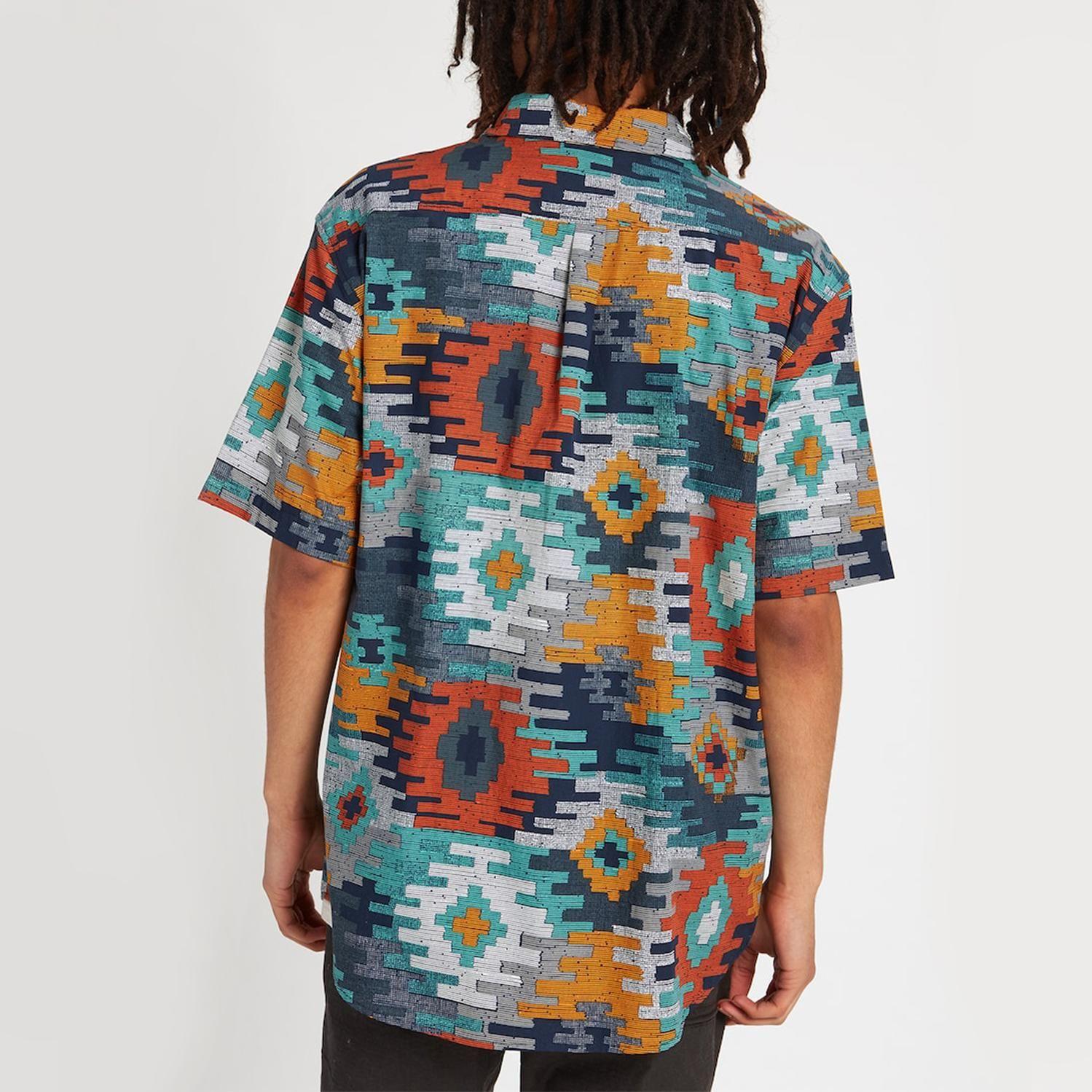 Camisa M/C Hombre M Shabooya Camp Ss Multicolor Burton-2