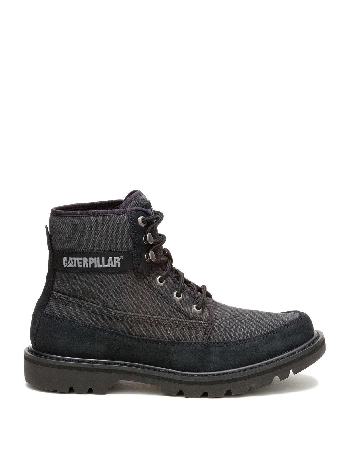 Botin Hombre Colorado 2 Canvas Negro-1