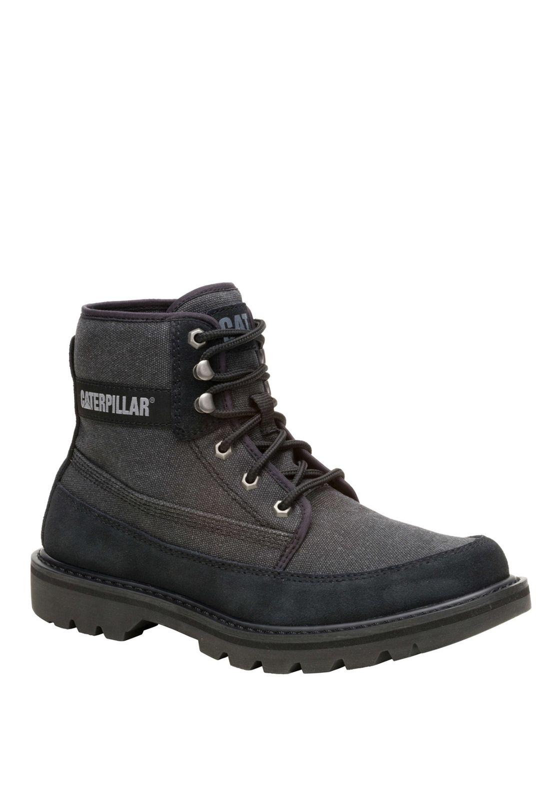 Botin Hombre Colorado 2 Canvas Negro-0