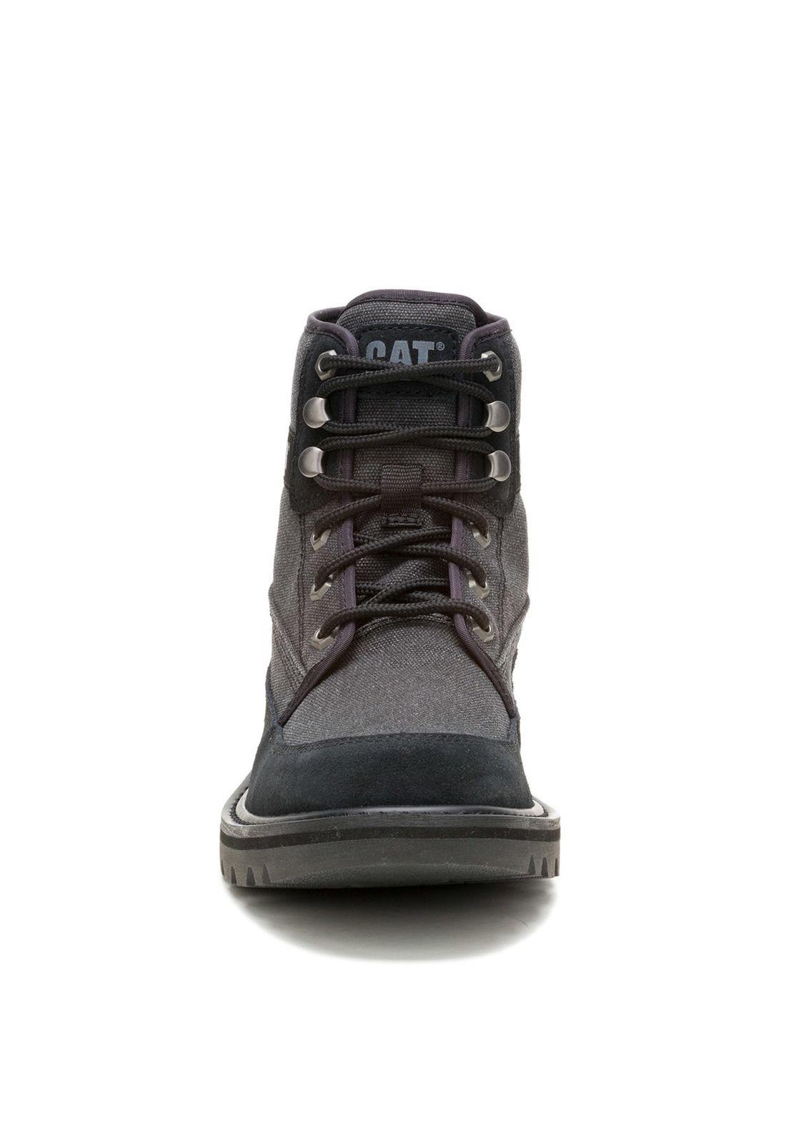 Botin Hombre Colorado 2 Canvas Negro-4