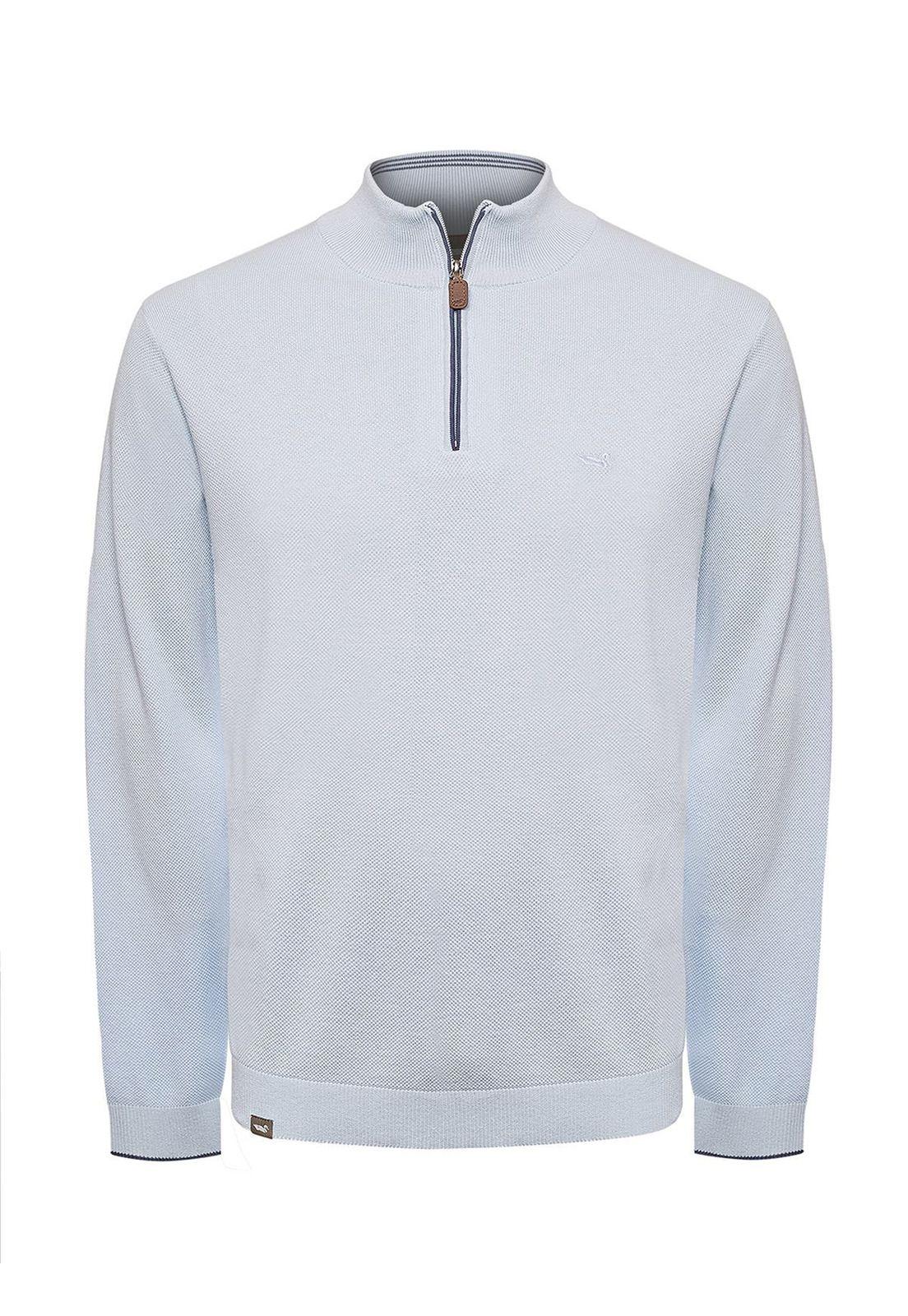 Sweater Algodón Orgánico Hombre Bilbao Celeste-0
