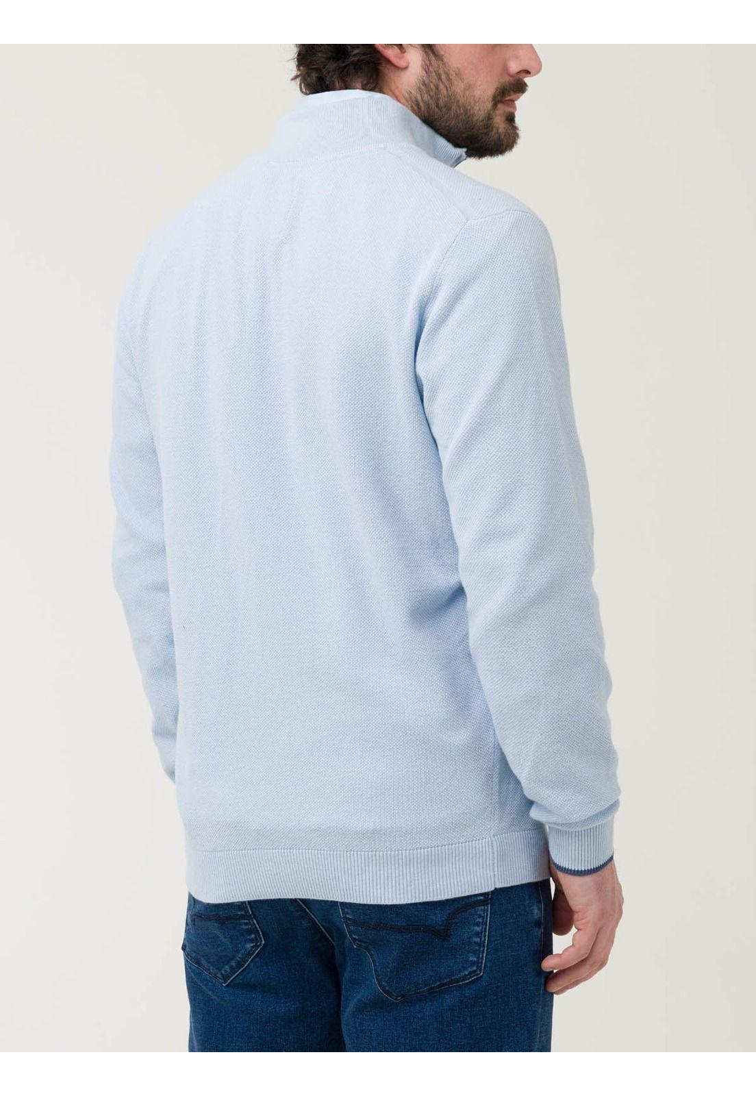 Sweater Algodón Orgánico Hombre Bilbao Celeste-5