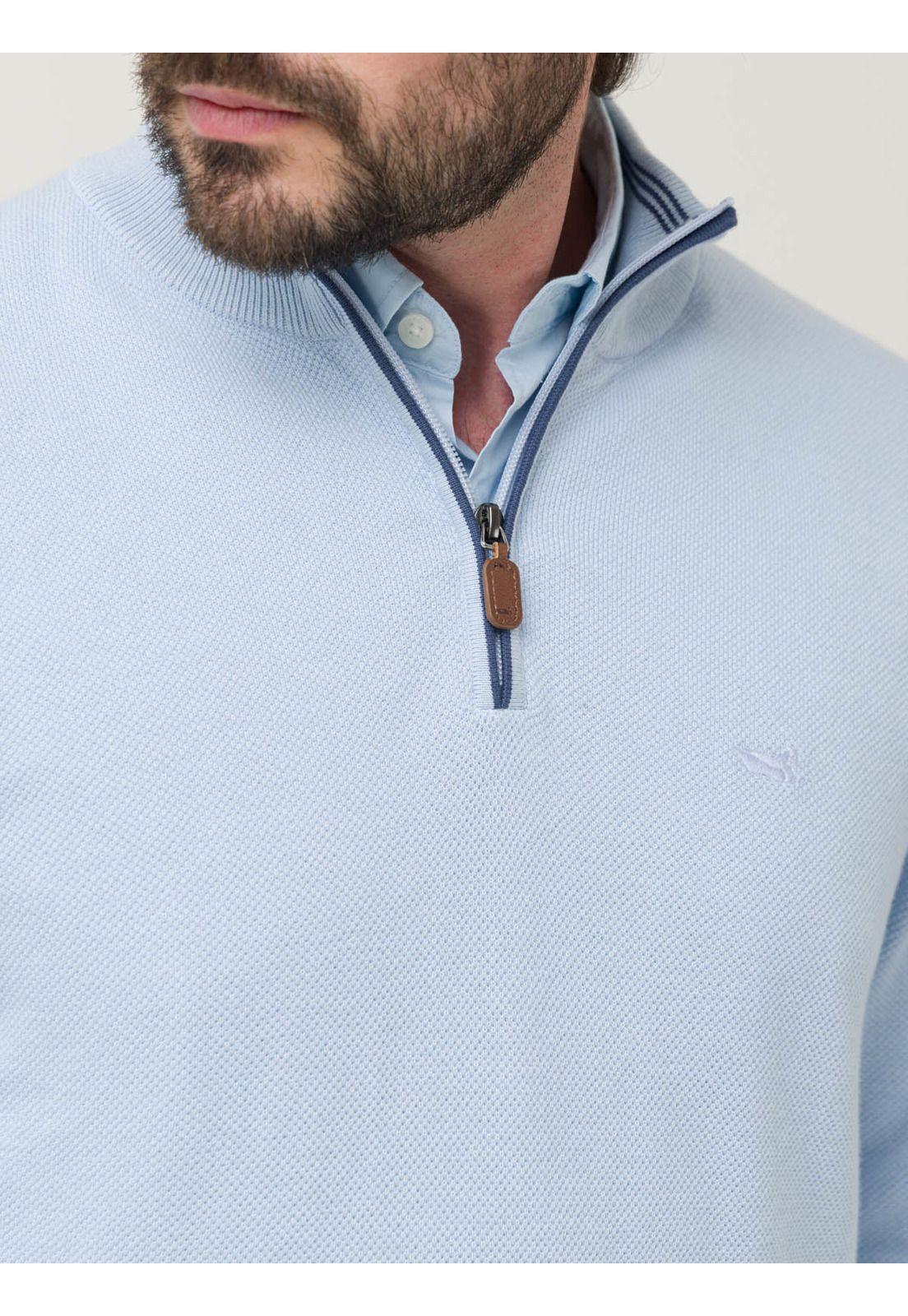 Sweater Algodón Orgánico Hombre Bilbao Celeste-6