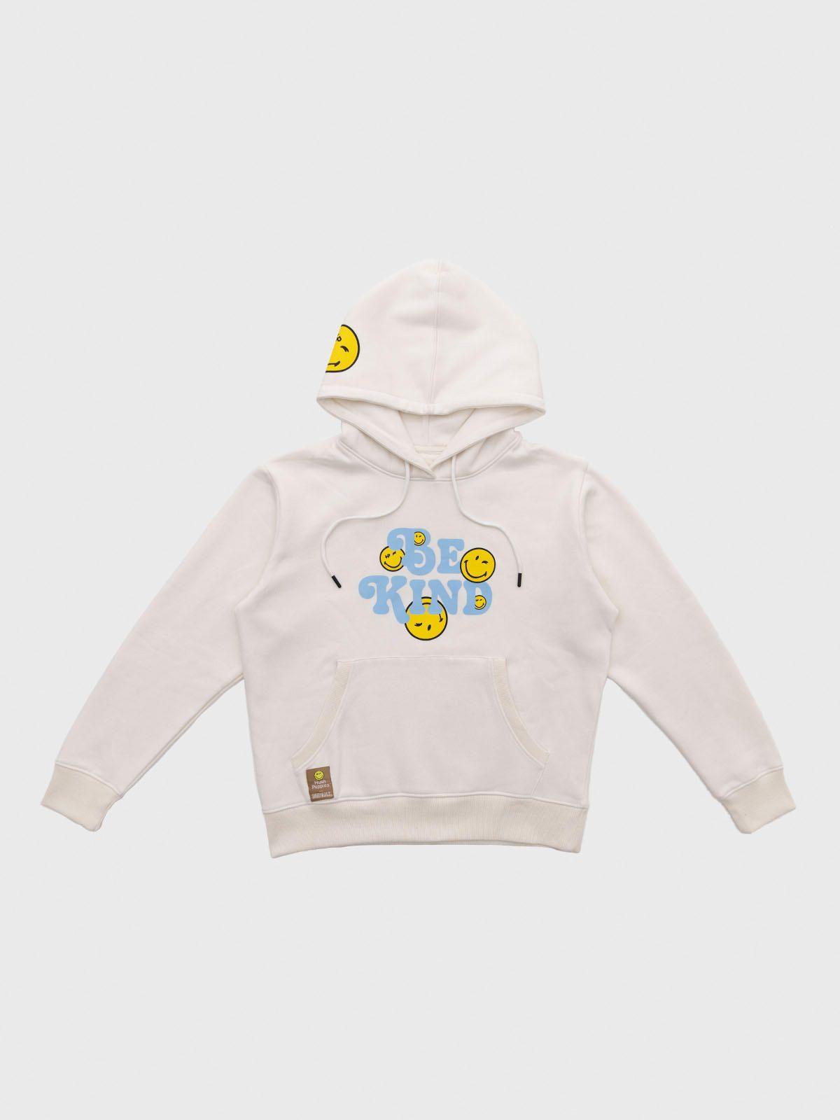 Poleron Algodón Unisex  Smile Blanco-0