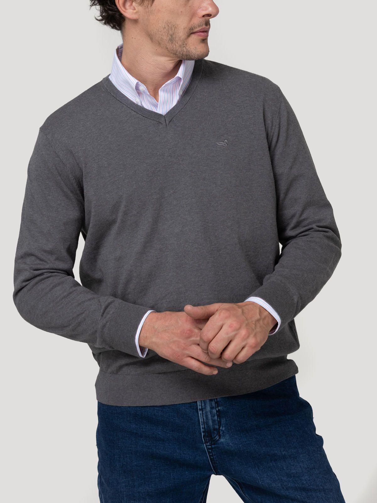 Sweater Algodón Orgánico Hombre Angriv Celeste-4