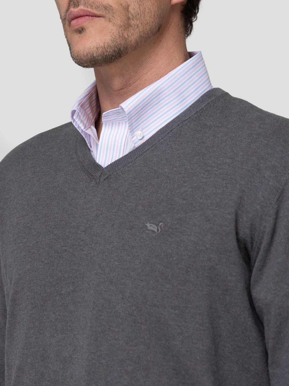 Sweater Algodón Orgánico Hombre Angriv Celeste-6