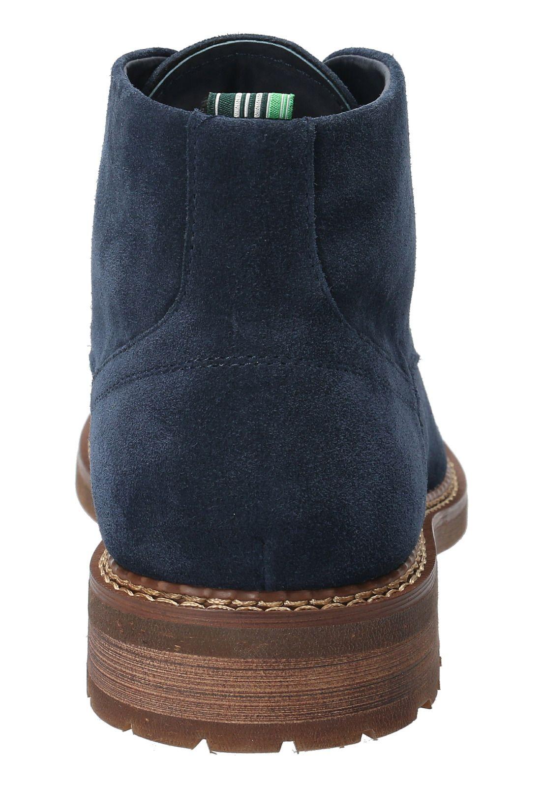 Botín Cuero Hombre Abete Azul-5