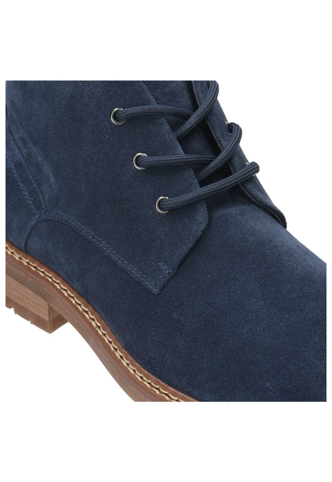 Botín Cuero Hombre Abete Azul-6