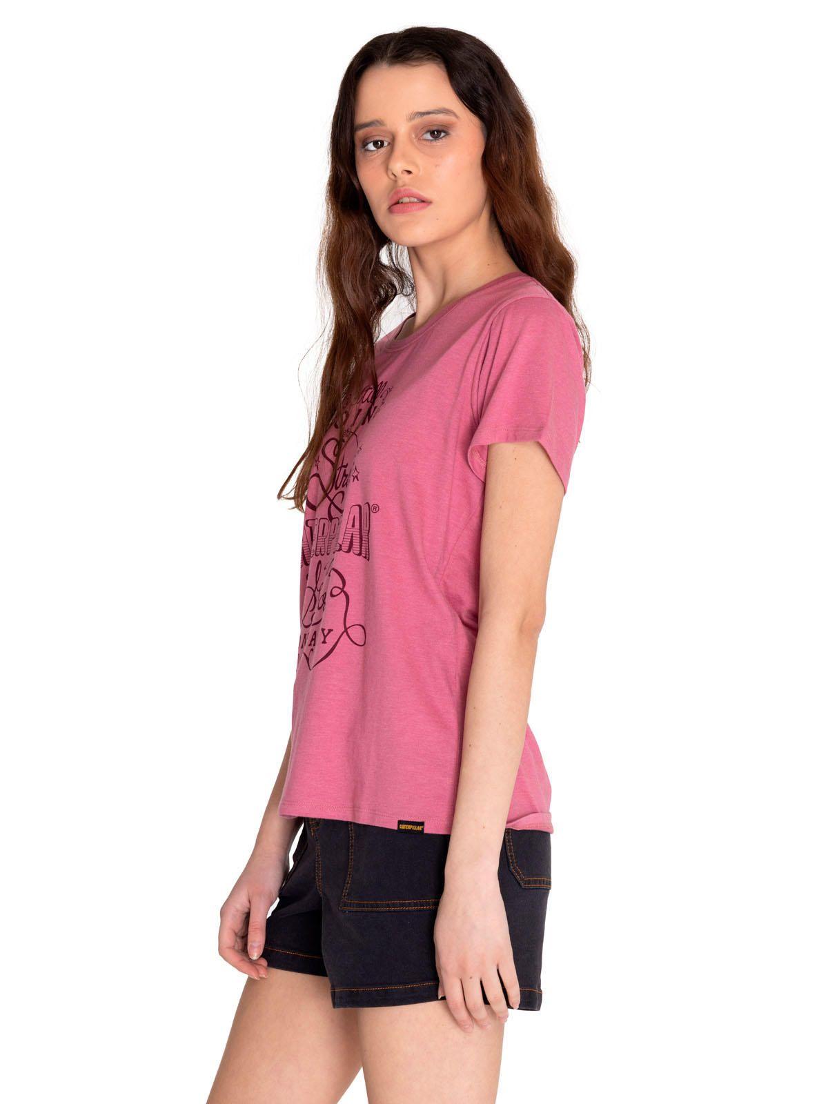 Polera Manga Corta Mujer Crew Graphic Tee 1 Rosado-1