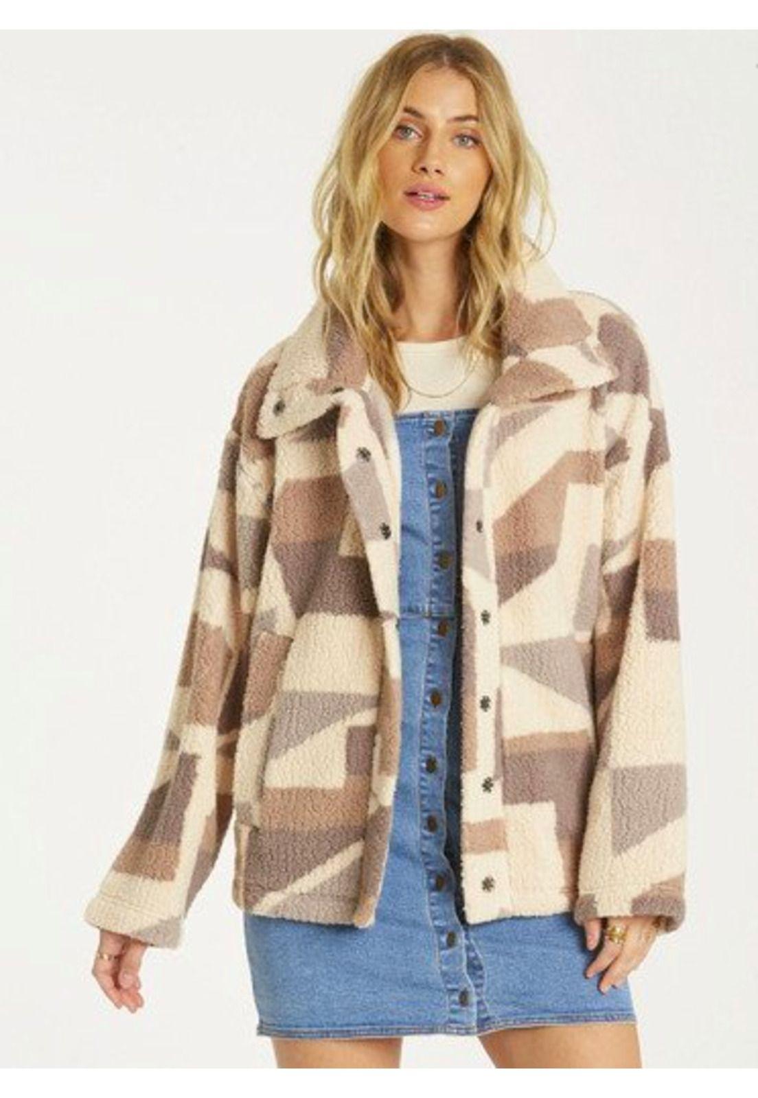 Chaqueta Mujer Cozy Days Beige-0