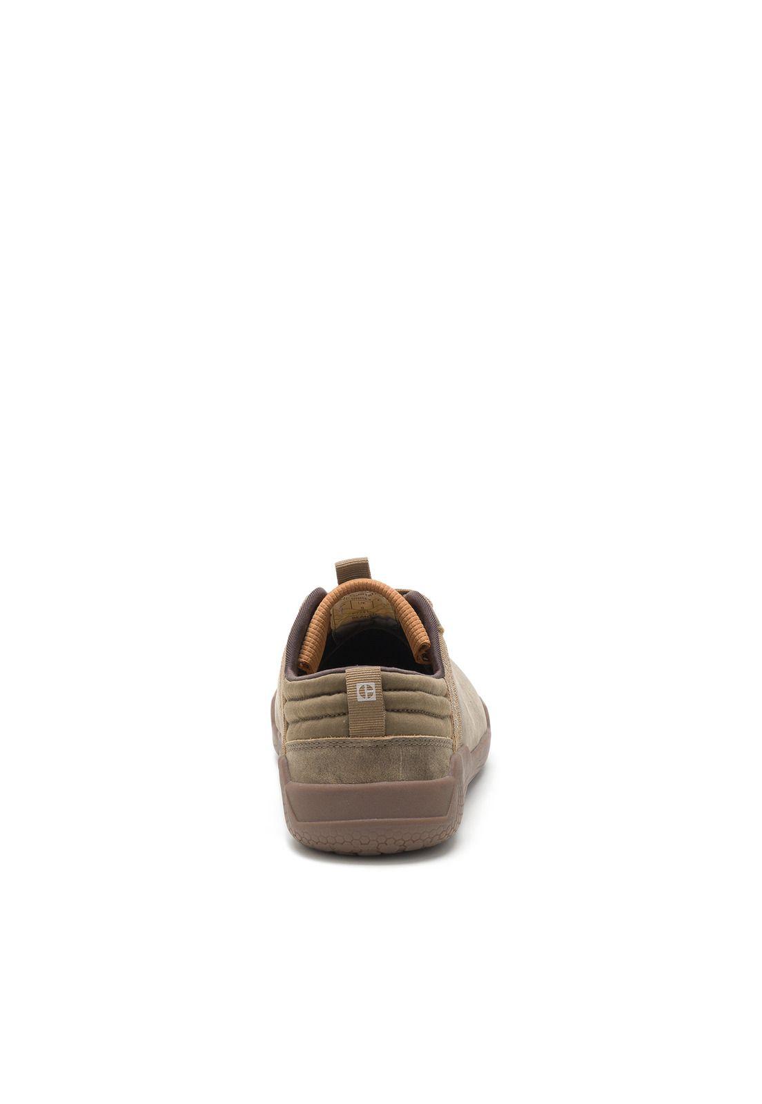 Zapatilla Cuero Hex Café Hombre-4