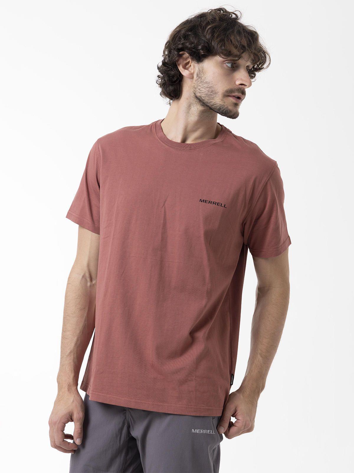 Polera Manga Corta Hombre Backprint Rojo-0