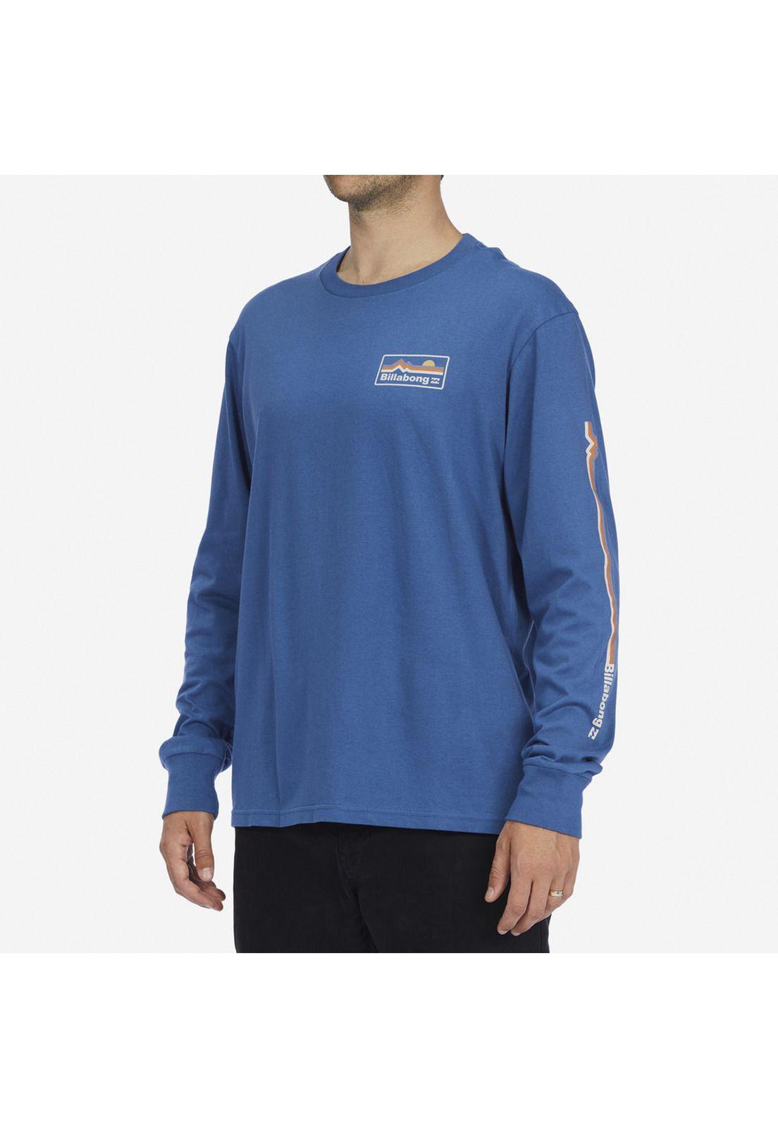 Polera M/L Range M Tees Azul Hombre-0