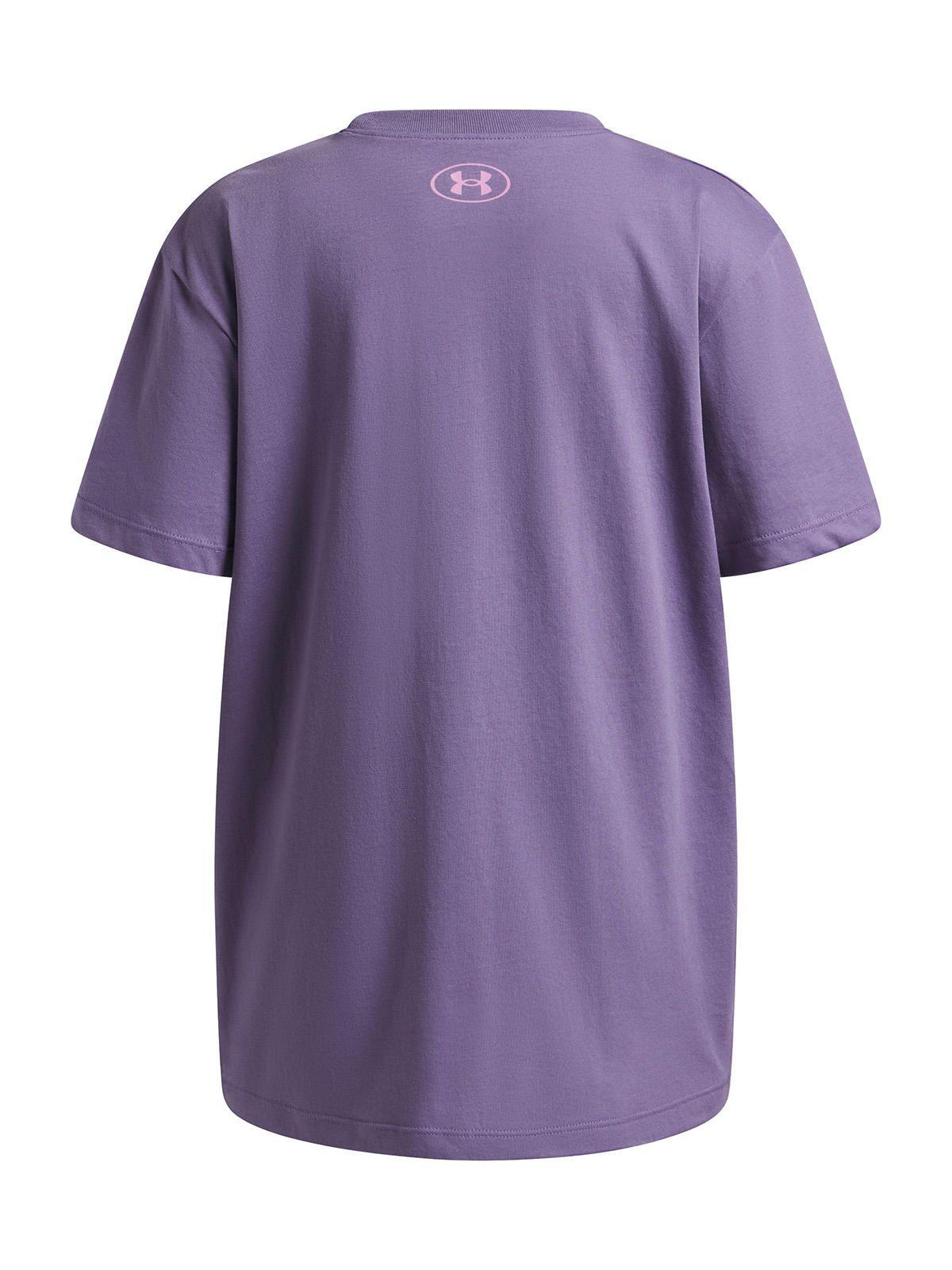 Polera M/C Niña G Block Logo Os Ss Polera Morado-1