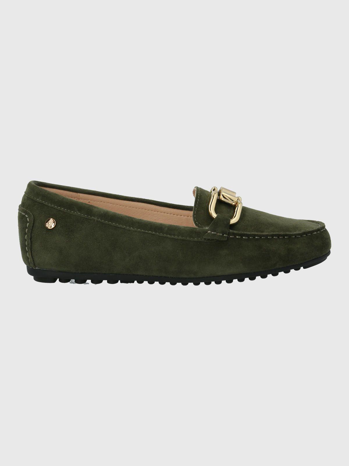 Mocasín Cuero Mujer Beth Verde-1