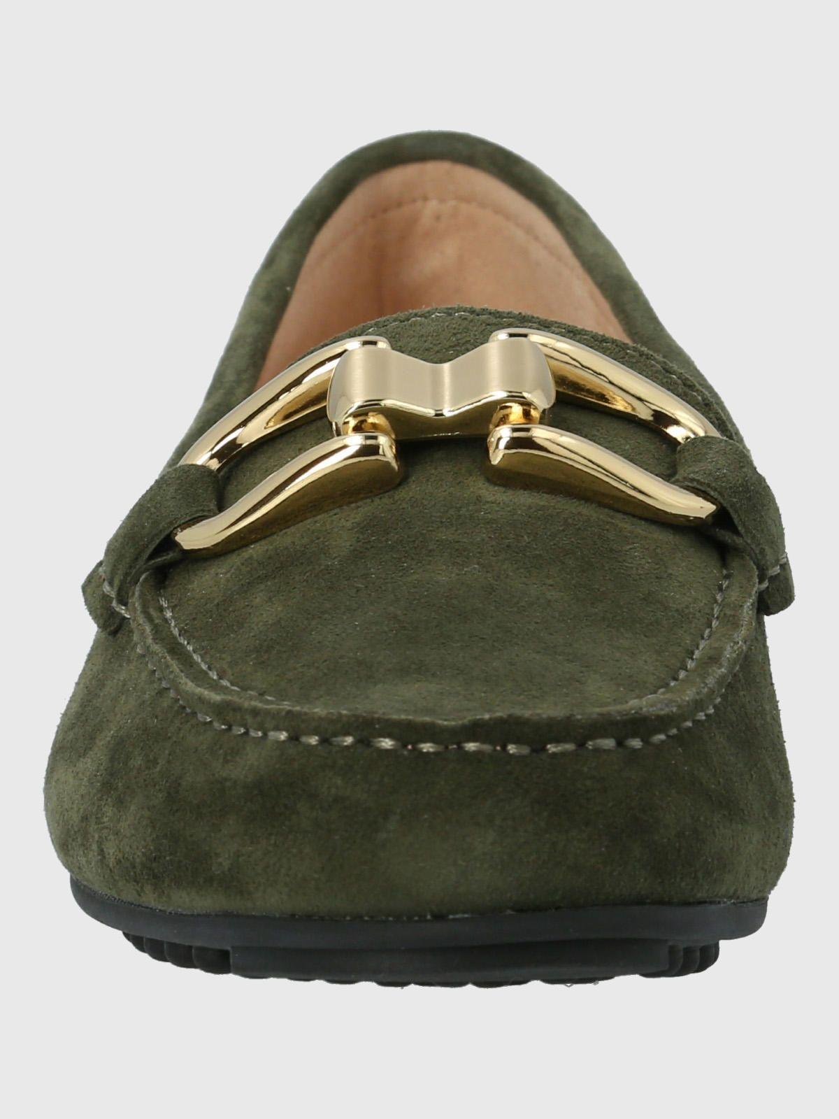 Mocasín Cuero Mujer Beth Verde-3