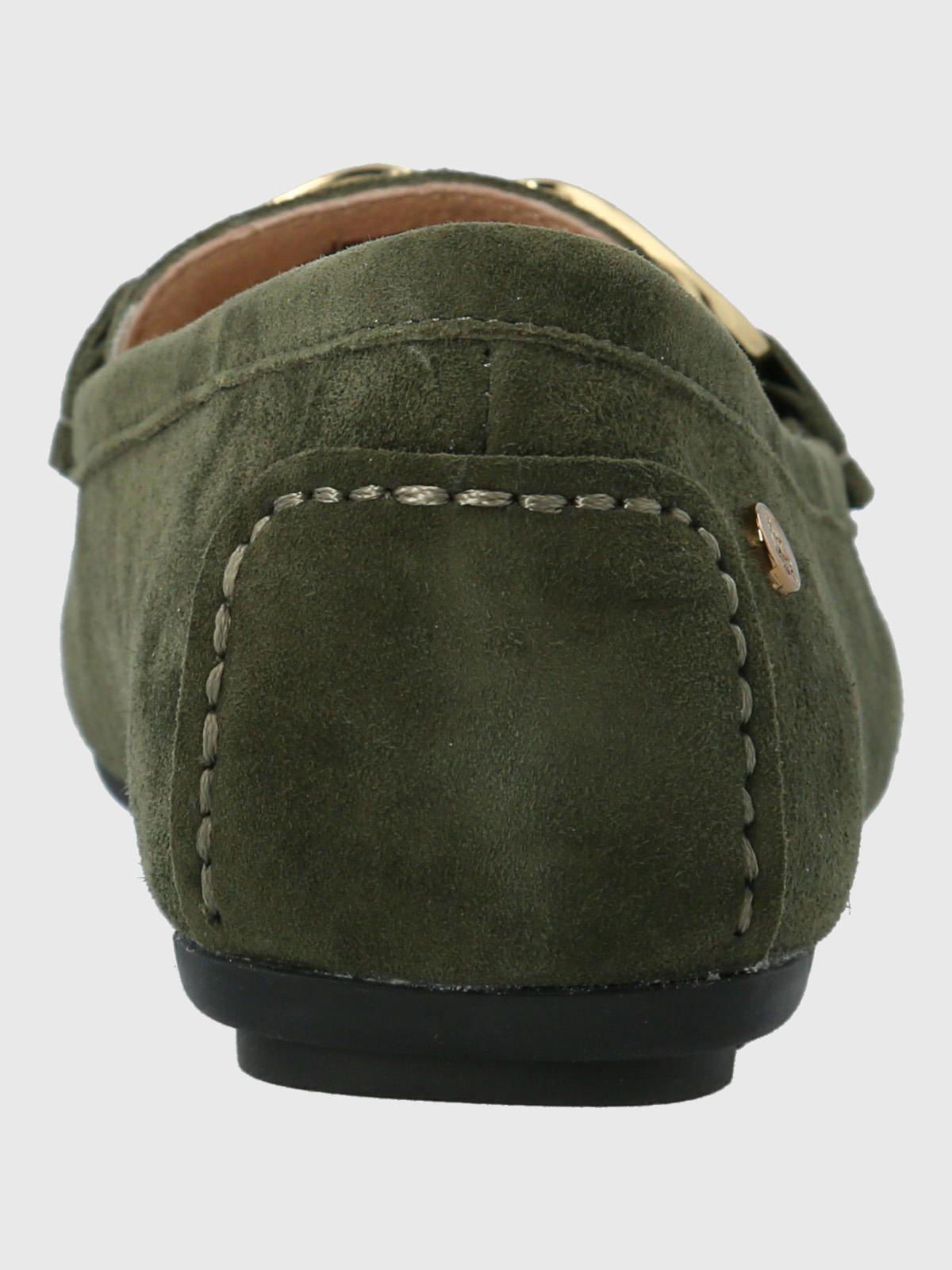 Mocasín Cuero Mujer Beth Verde-6