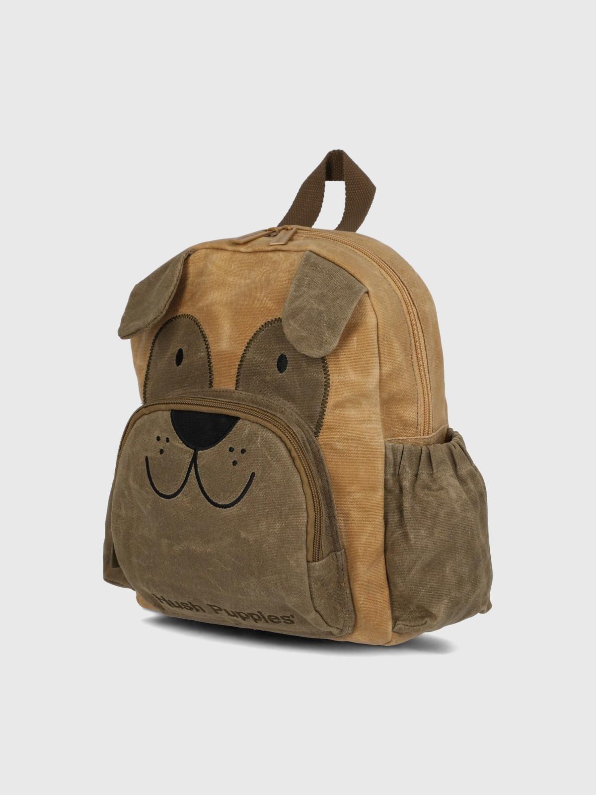 Mochila Niño Dog Backpack Café-1