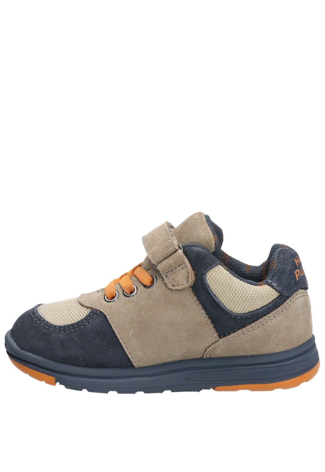 Zapatilla Cuero Niño New Artis Café-7